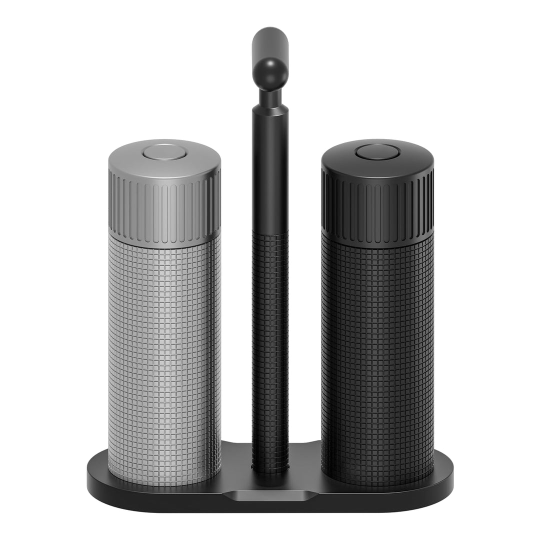 Luvan Professionelles Salz und Pfeffermühle,Robuste Manuelle Pfeffer Salz Mühlenset aus Aluminiumleg