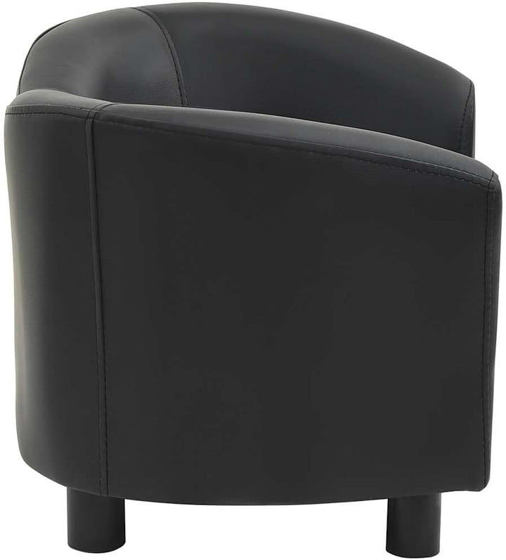 vidaXL Hundesofa Schwarz 67x41x39cm Kunstleder Hundecouch Hundebett Haustier, Schwarz