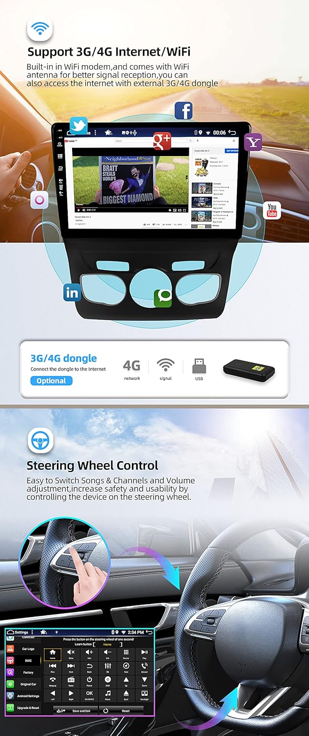 JOYX Android 13 Autoradio Passt für Citroen C4 C4L DS4 (2013-2017) - [4G+64G] -【Eingebaut DSP/Carpla