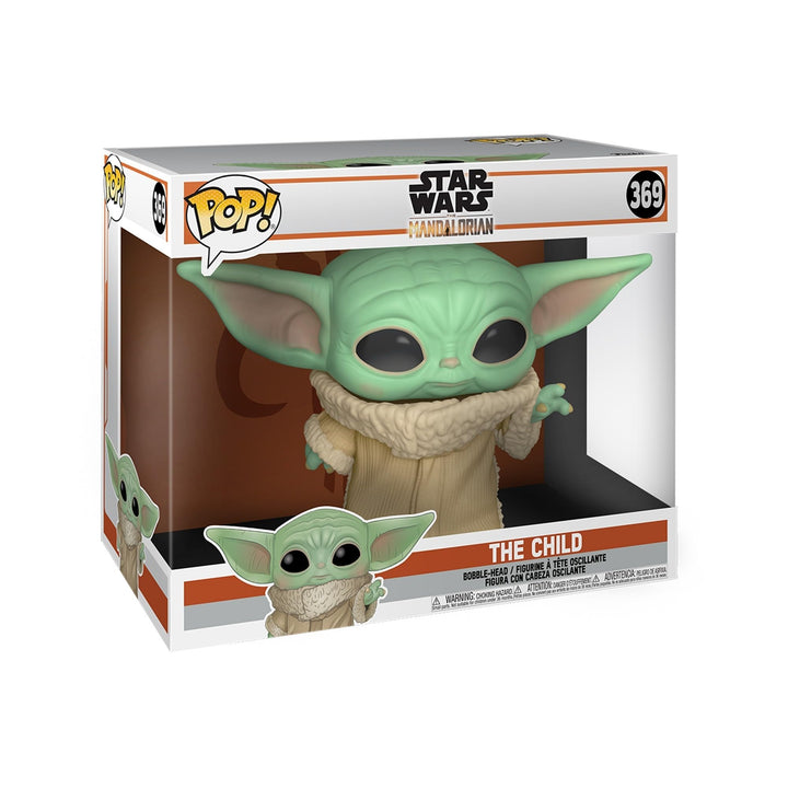 Funko Pop! Star Wars: The Mandalorian - 10" Grogu (The Child, Baby Yoda) - Vinyl-Sammelfigur - Gesch