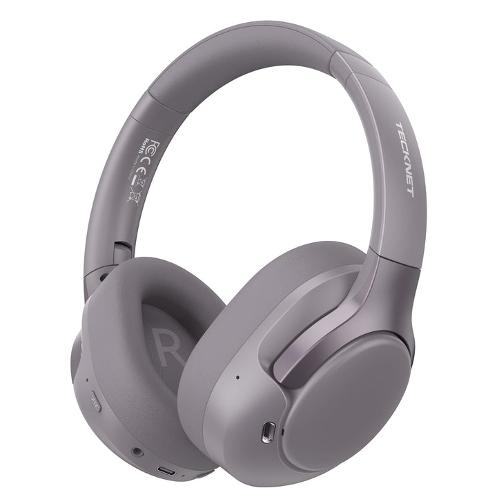 TECKNET Over Ear Kopfhörer Bluetooth mit Hybrid Active Noise Cancelling, Kabellose Bluetooth 6.0 Kop