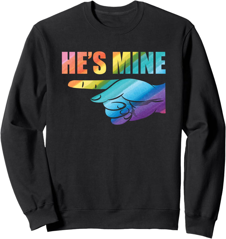 I'm His He's Mine LGBT Valentinstag 14. Februar Geschenk Sweatshirt