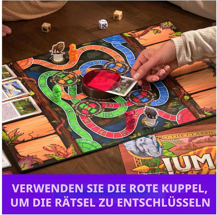 Verlag Giochi, Jumanji Das Spiel, das Klassische Abenteuer-Brettspiel für Familien und Kinder ab 8 J