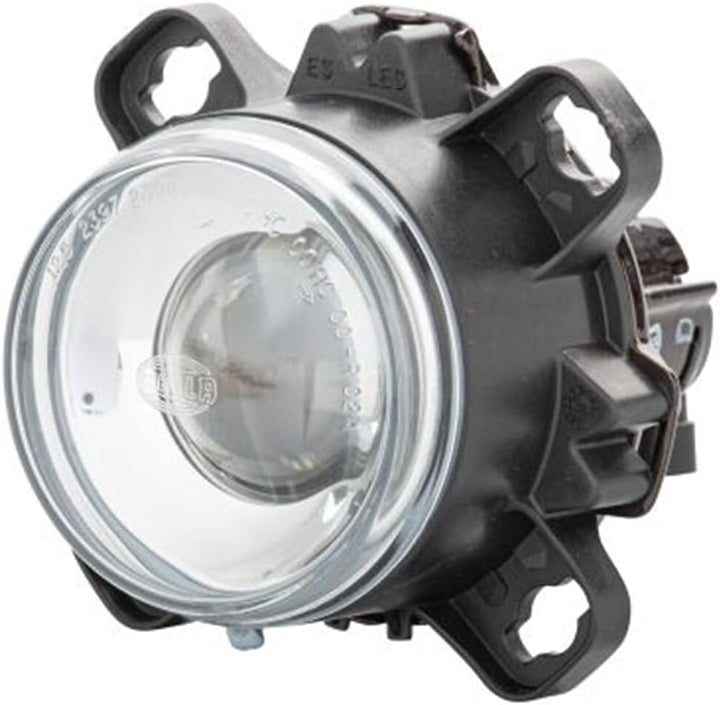 HELLA - DE/Halogen-Hauptscheinwerfer - 90mm Performance - 12V - rund - Einbau - gehärtete Streuschei