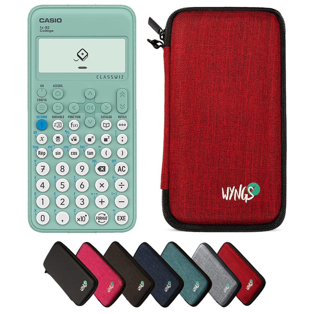 CALCUSO Sparpaket: Casio FX-92 College ClassWiz technisch-wissenschaftlicher Schulrechner + WYNGS Sc