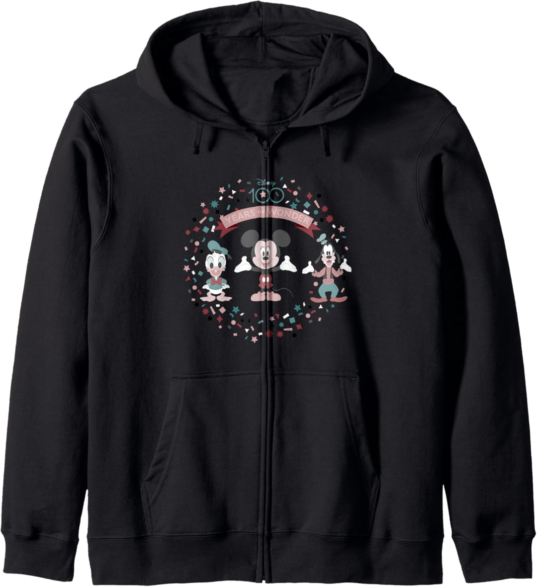 Disney 100 Years of Wonder Mickey Donald & Goofy D100 Kapuzenjacke