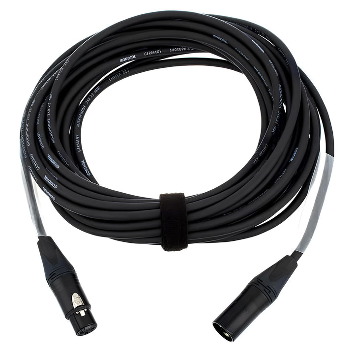CORDIAL Kabel micro XLR 10 m Kabel MICROPHONE Select symmetrisch Standard Noir 10 M, Noir 10 M