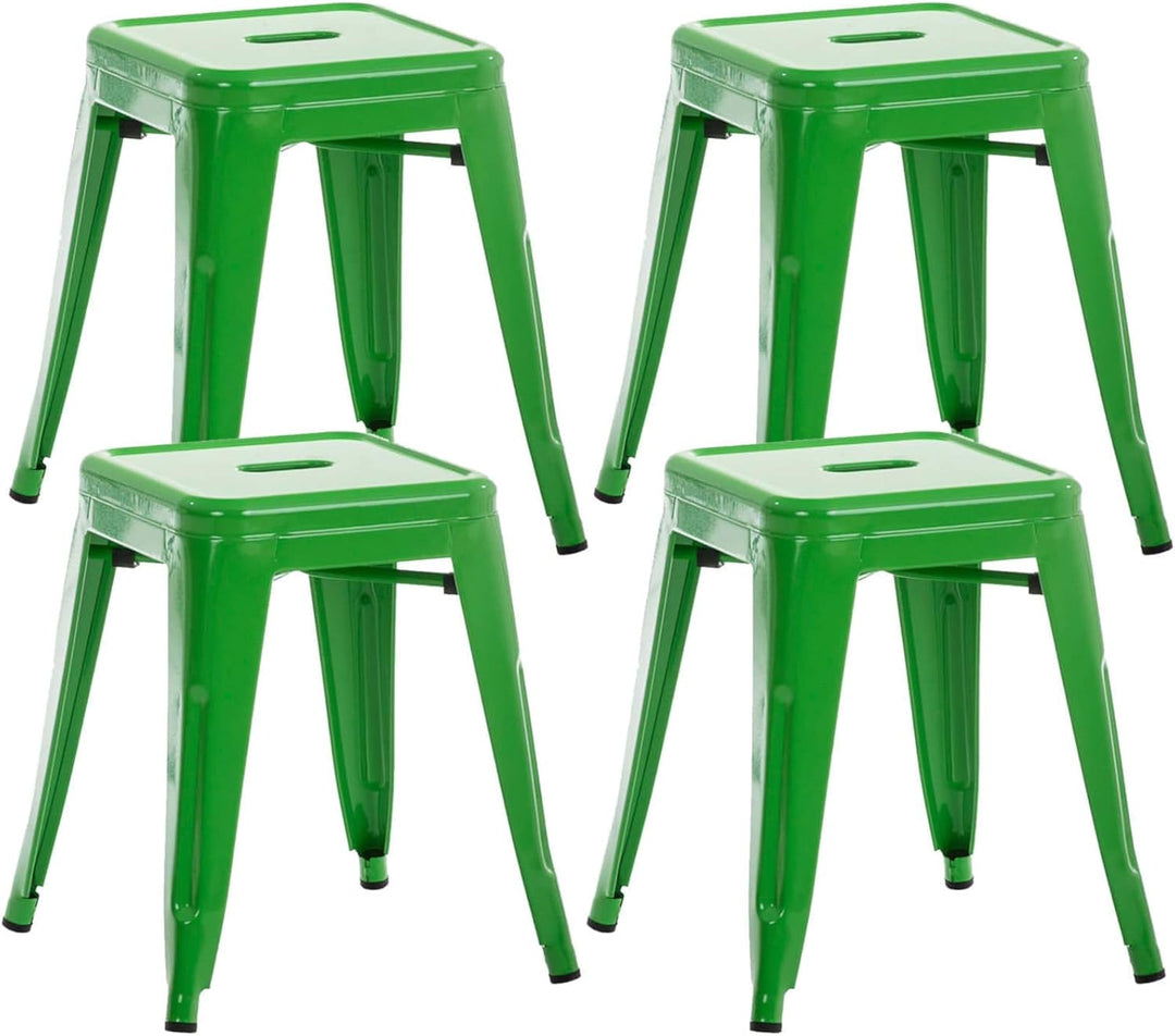 CLP 4er Set Sitzhocker Armin Aus Metall I Stapelbarer Hocker I Sitzhöhe Von 46 cm I Pflegeleichter A