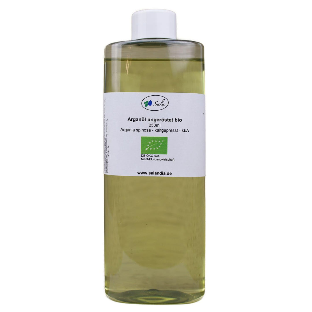 Sala Arganöl kaltgepresst ungeröstet food grade BIO 2 x 250 ml PET Flasche (500 ml) Arganöl kaltgepr