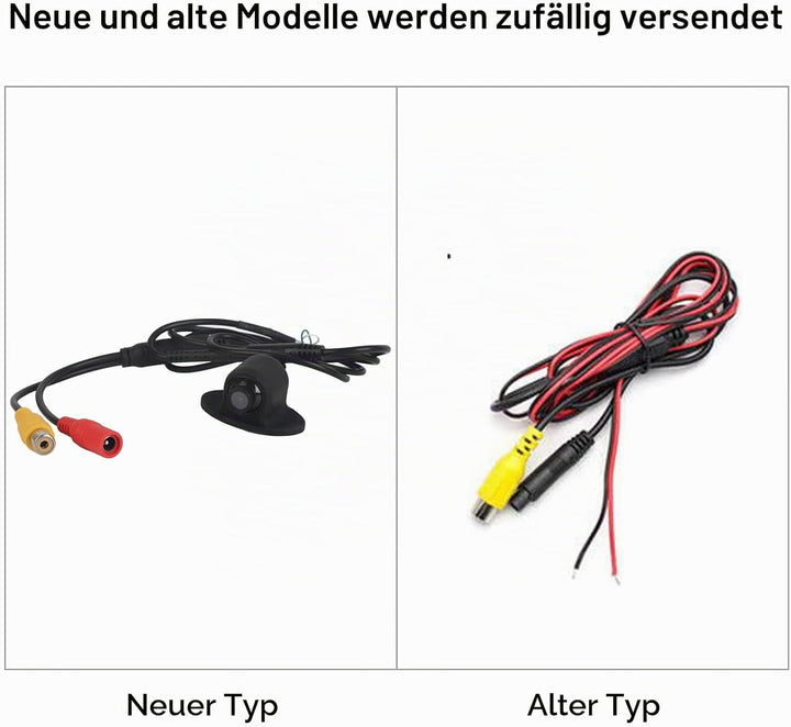 KIMISS 12V Mini-Autokamera, 360 ° Rotationskamera CCD Coms HD Nachtsicht Auto Rückfahrkamera Rückfah