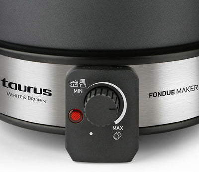 Taurus FF2 Fondue-Gerät, 1000 W, Kapazität 2 l, 8 Personen, einstellbare Temperatur, alle Arten von