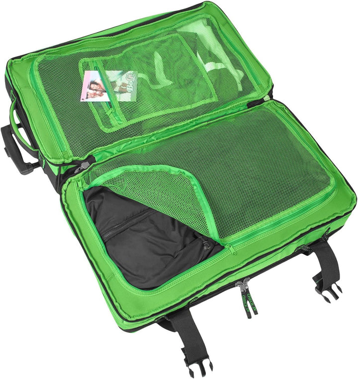 BoGi Bag Reisetrolley Koffer Schwarz Grün L, Schwarz Grün L