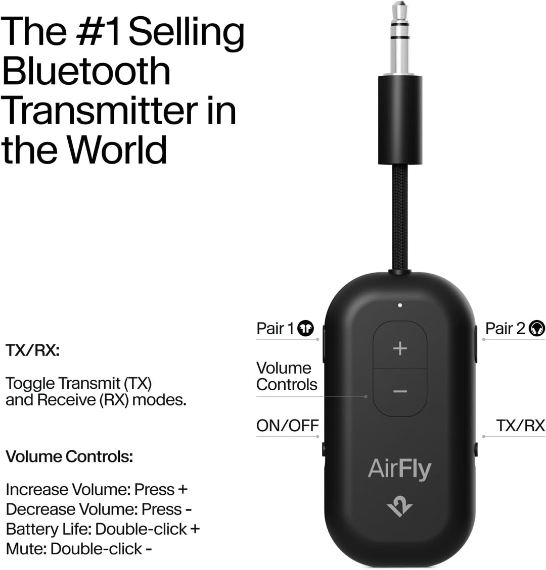 AirFly Pro 2 Schliessen Sie Ihre Bluetooth-Kopfhörer an eine beliebige Kopfhörerbuchse an, z. B. an