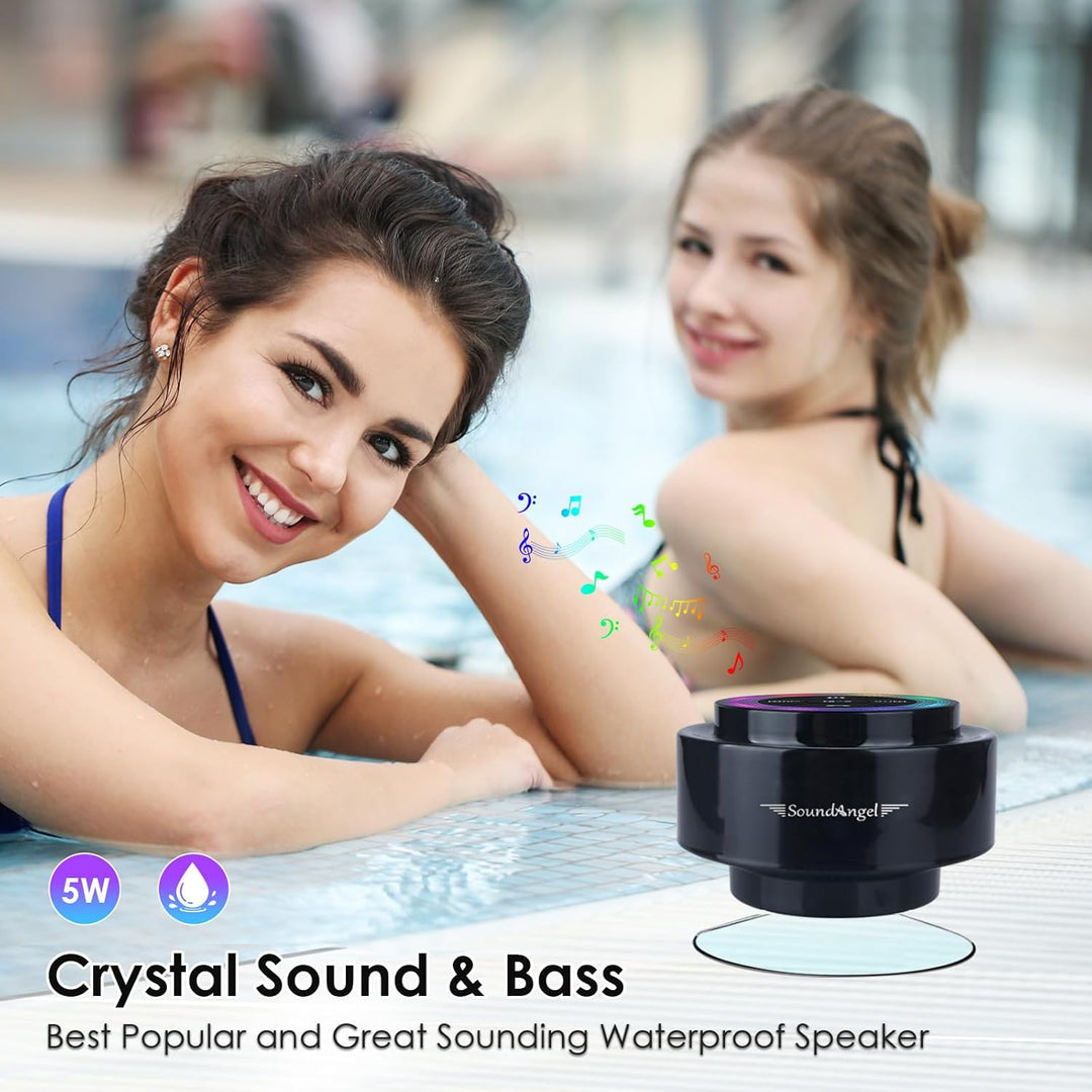 Xleader Mate Dusche Bluetooth Lautsprecher klein, Zertifiziert IPX7 Wasserdicht Bluetoothbox, Mini M