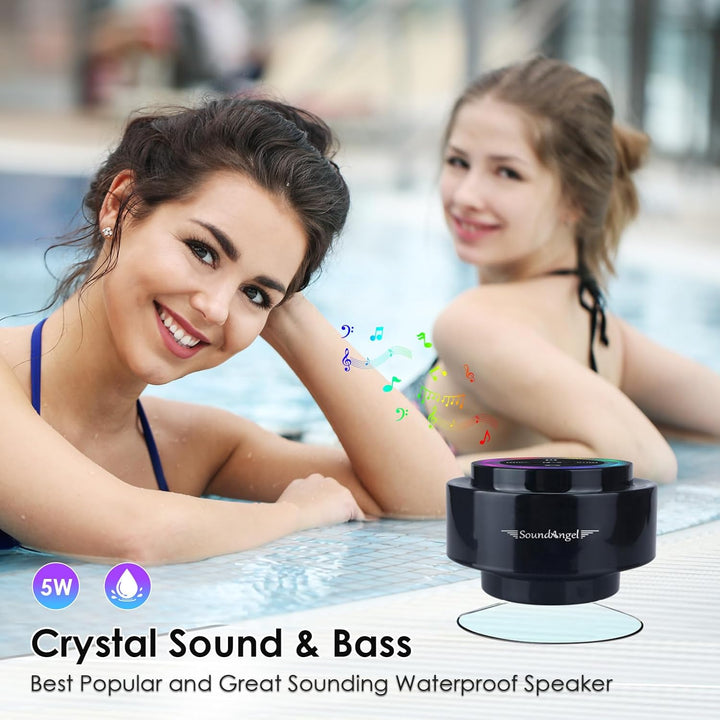 Xleader Mate Dusche Bluetooth Lautsprecher klein, Zertifiziert IPX7 Wasserdicht Bluetoothbox, Mini M