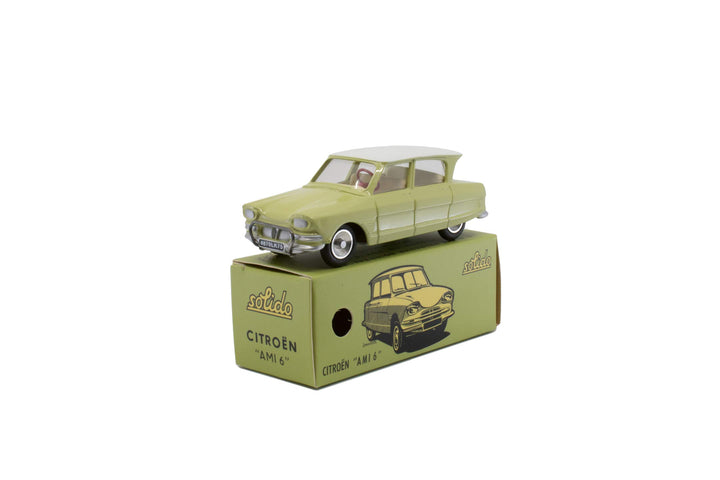 Solido S1001141 Citroёn AMI 6, weisses Dach, 1961-1965, Serie 100, Modellauto, Massstab 1:43, im Stü