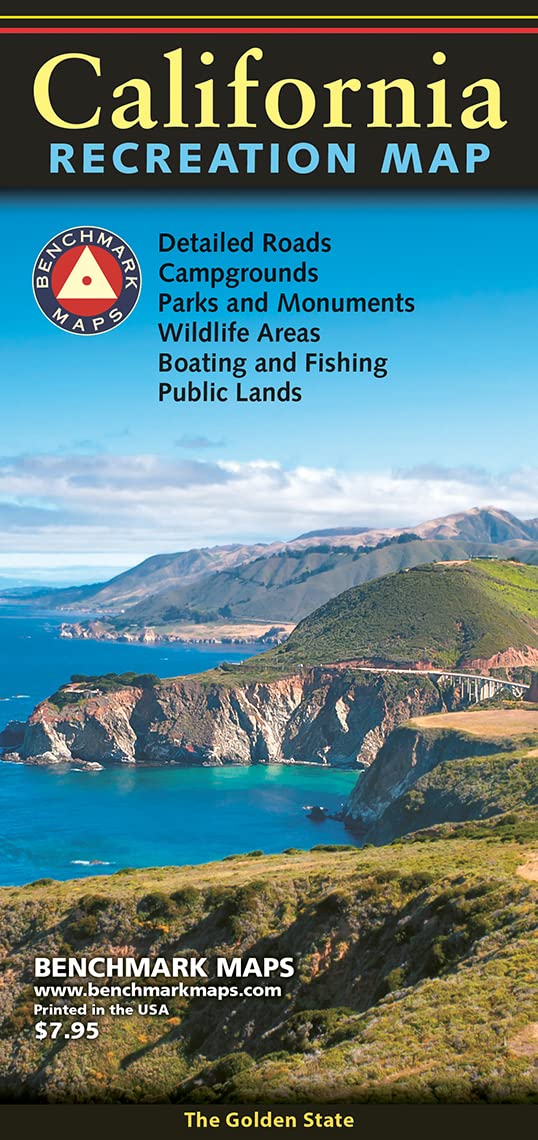 CALIFORNIA RECREATION MAP, Karte