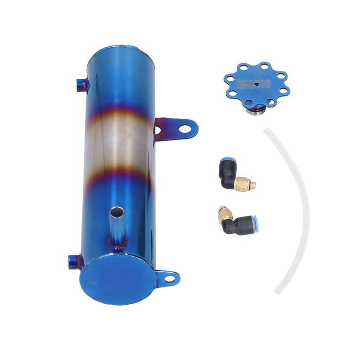 Auto Kühler Kühlmitteltank, Fydun 500ml Aluminiumlegierung Kühlmittelausgleichsbehälter Überlauf-Öla