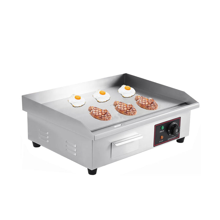 3000W Elektrischer Grill, Arbeitsplattengrillplatte Grillplatte Edelstahl Elektro Grill 55 x 36 cm f