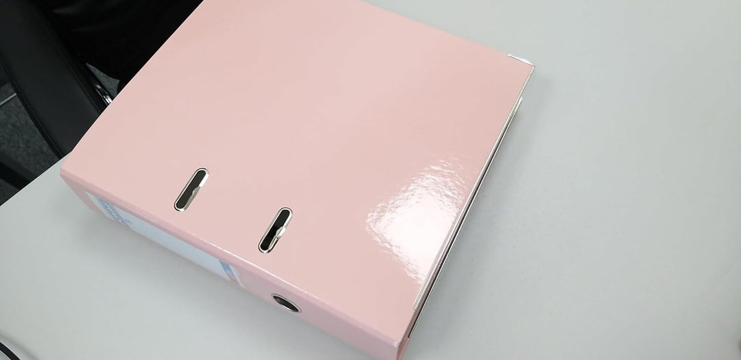 DONAU PREMIUM 25er Pack Ordner / A4/75mm - 7,5 cm/Rosa Pastell Kunststoffbezug PP/Papier/Schlitzordn