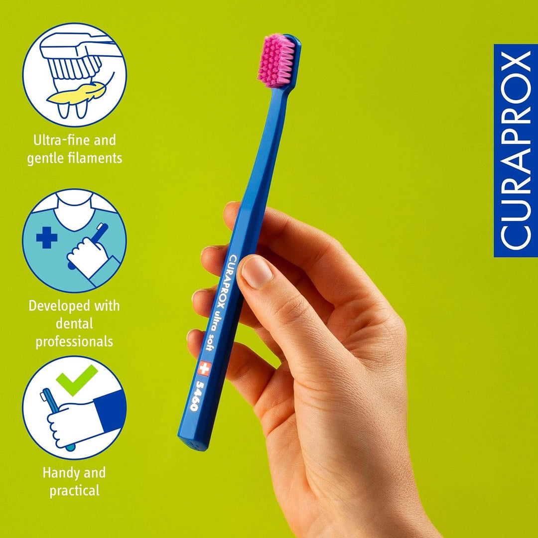 Curaprox CS 5460 Ultraweiche Zahnbürste - Zahn- und Zahnfleischpflege für Erwachsene | Ultraweiche C