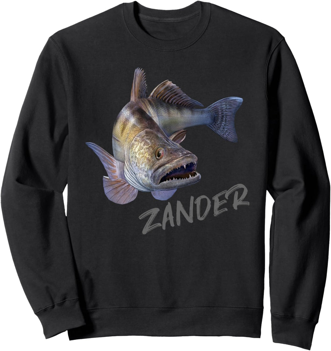 Zander Geschenk zum Raubfische angeln und fangen Sweatshirt