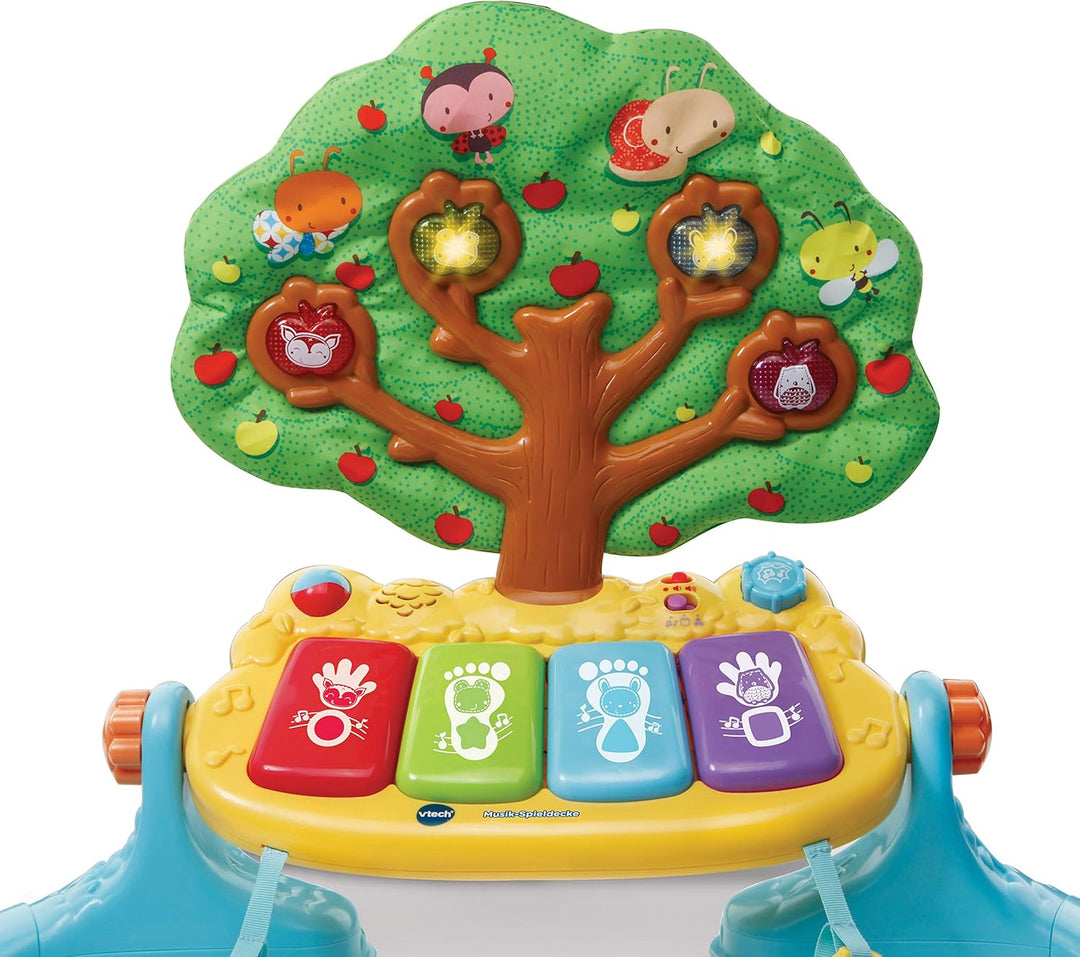 VTech Baby Musik-Spieldecke – Babydecke mit Spielbogen – Mit 4 abnehmbaren Spielelementen, bunten Kl
