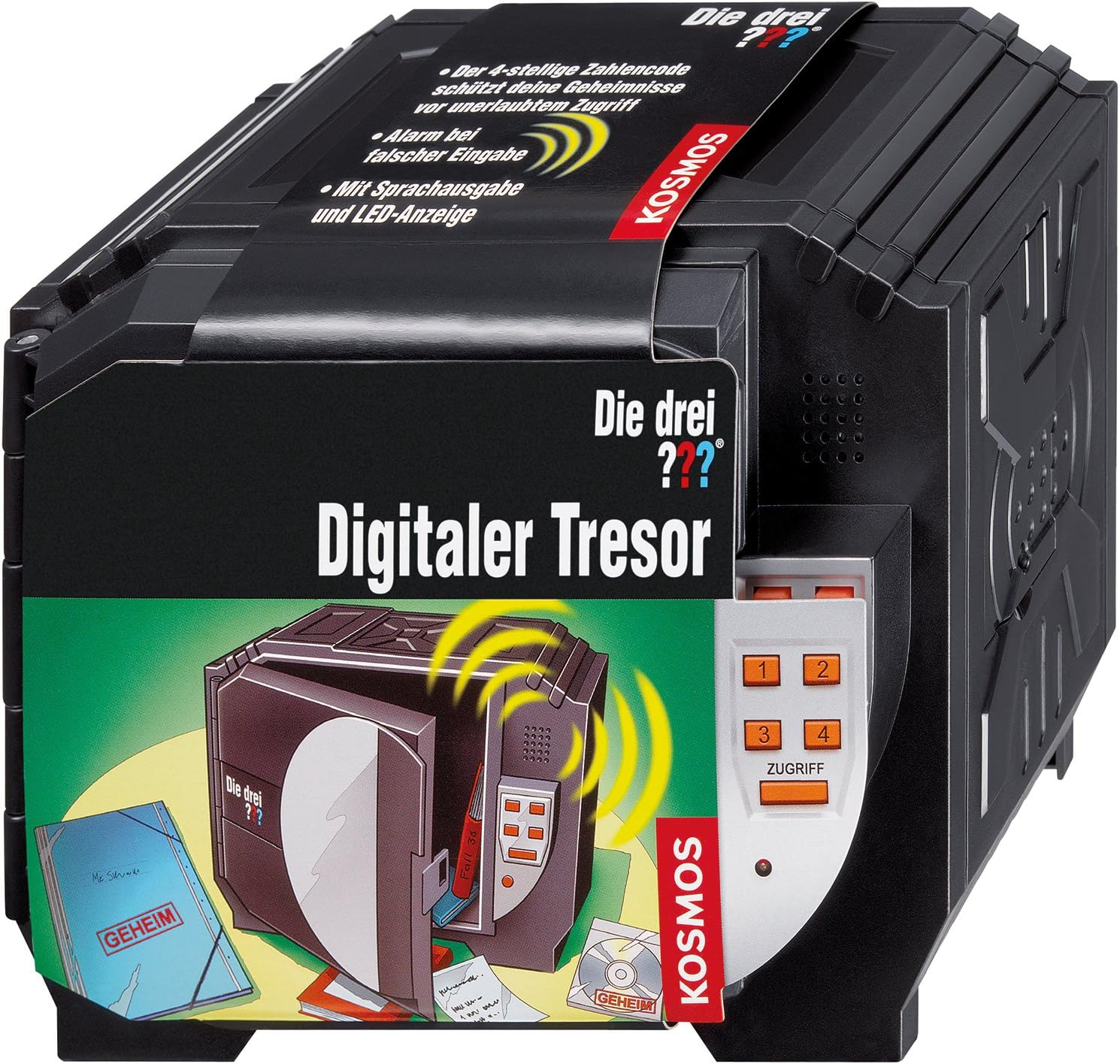 DETO 3箱セットdets Kosmos Die DREI ??? Digitaler Tresor, Detektivspielzeug, Detektiv