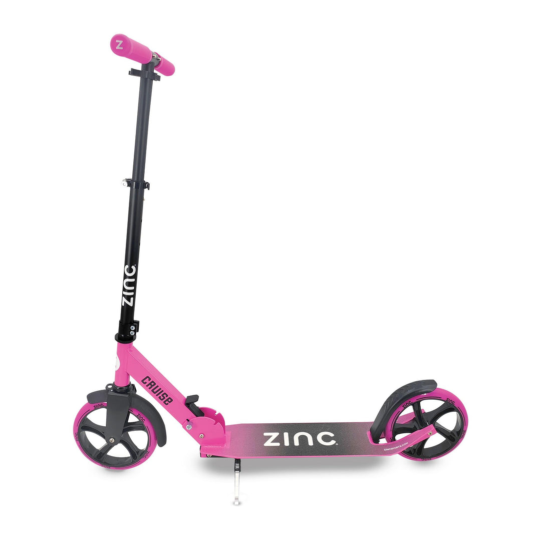 Zinc Kids Scooter - Big Wheel Kickscooter für Kinder ab 6 Jahren, Faltbarer 2-Rad-Roller mit 200 mm