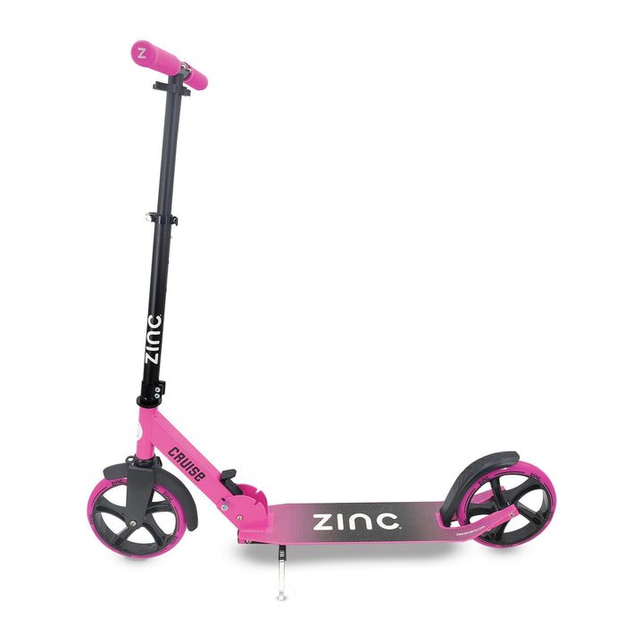 Zinc Kids Scooter - Big Wheel Kickscooter für Kinder ab 6 Jahren, Faltbarer 2-Rad-Roller mit 200 mm