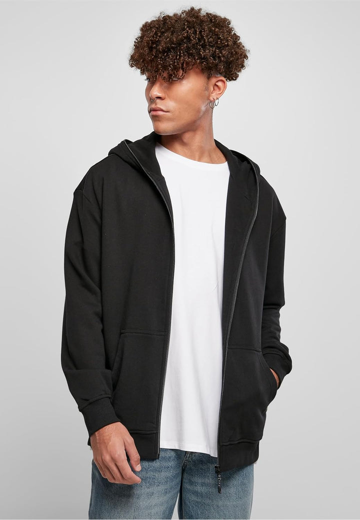 Urban Classics Herren Organic Full Zip Hoodie, Männer Kapuzenpullover, erhältlich in vielen verschie