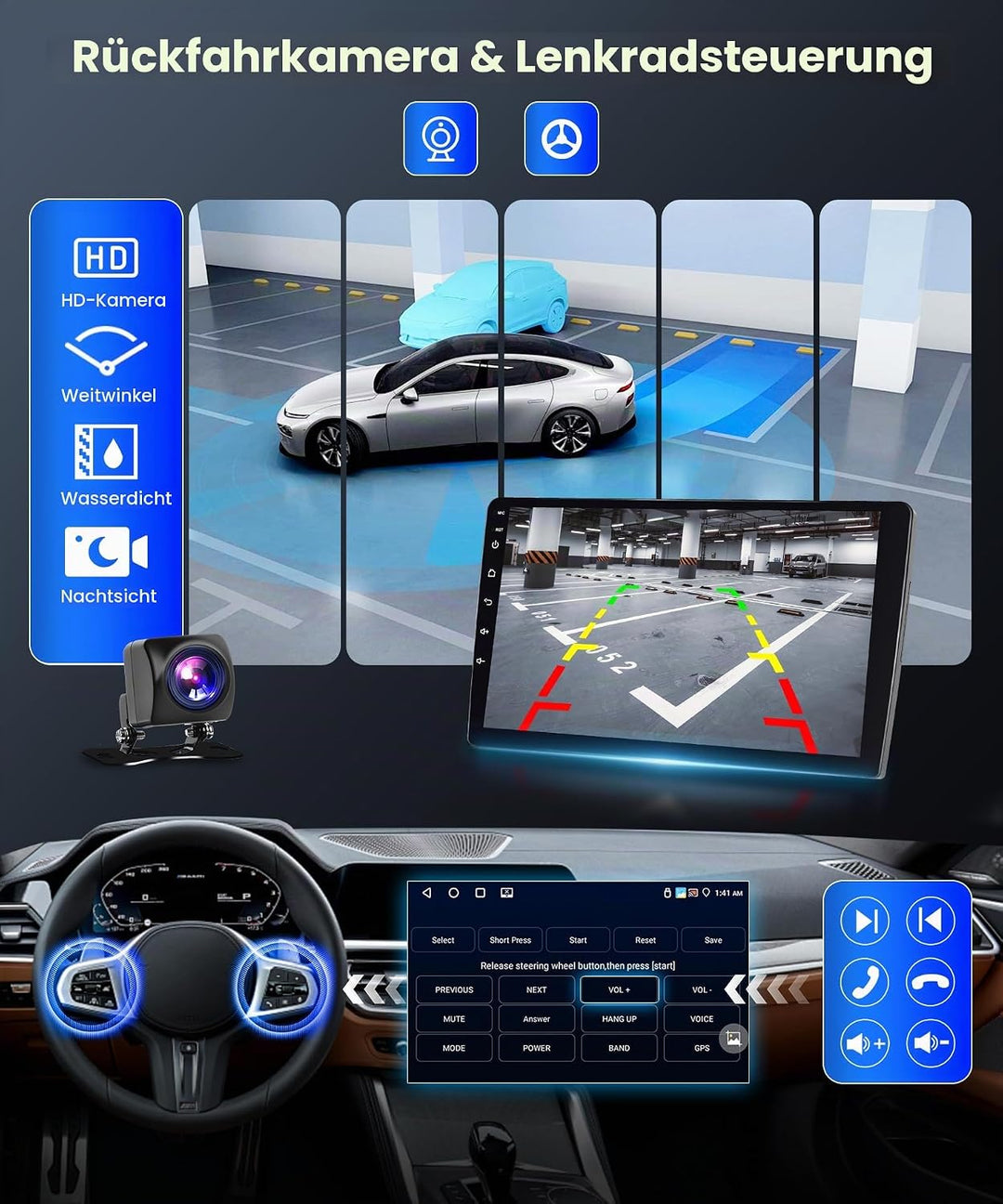 4G+64G Wireless Carplay Android Autoradio für Mercedes Benz ML GL W164 ML350 ML500 GL320 X164 ML280