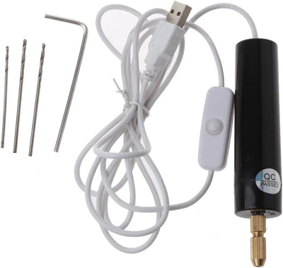 Lobounny Mini Elektrische Bohrmaschine Handheld Bohrer Kit Epoxy Harz Schmuck Herstellung Holz Handw