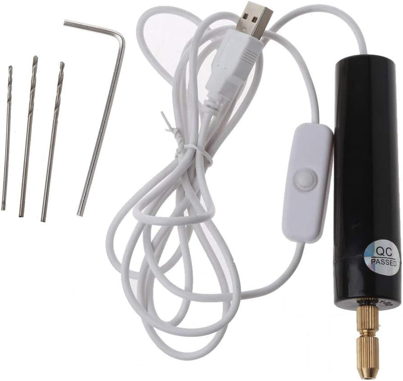 Lobounny Mini Elektrische Bohrmaschine Handheld Bohrer Kit Epoxy Harz Schmuck Herstellung Holz Handw