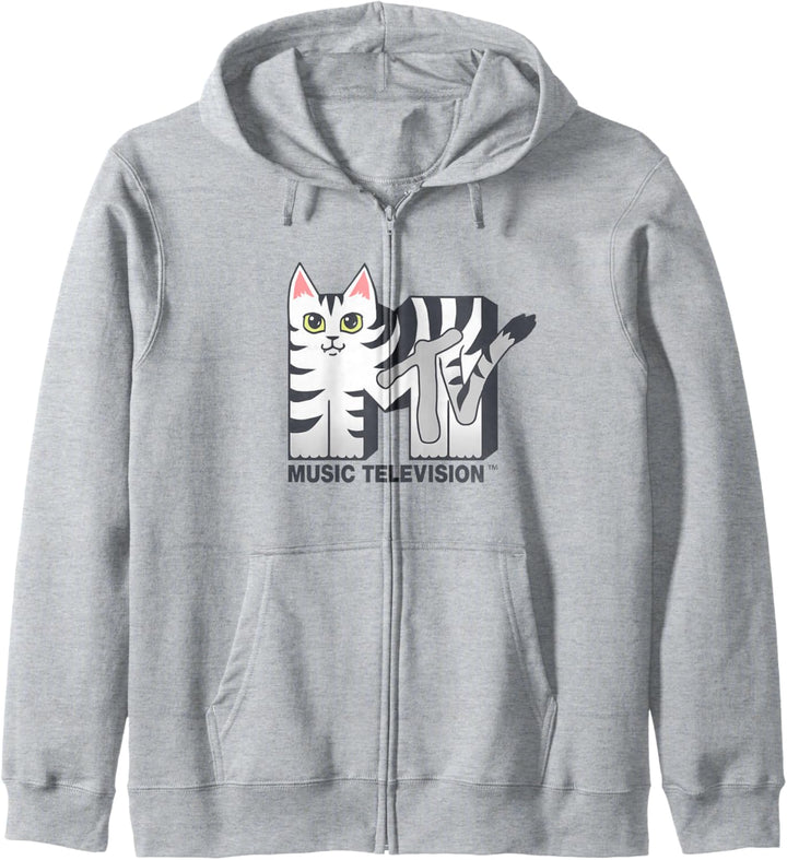 MTV Logo Striped Cat Kapuzenjacke