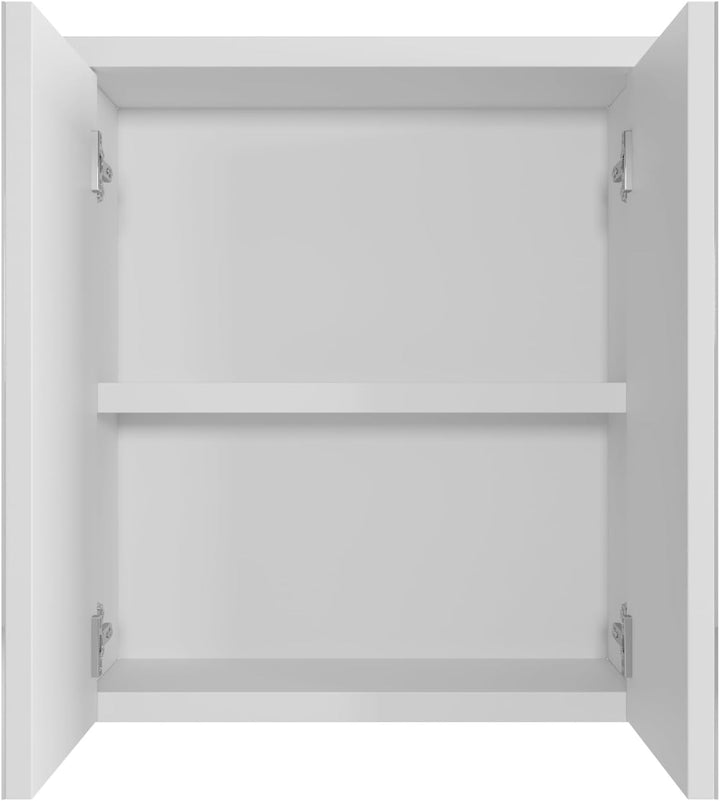 Badezimmer Spiegelschrank Toledo 60cm Weiss – Stauraum Unterschrank Möbel Zwei Türen Badschrank Spie