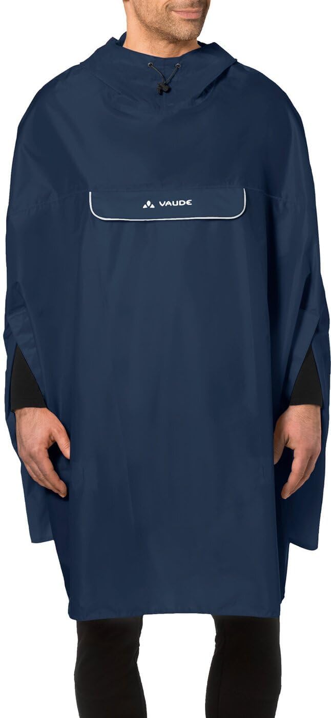 VAUDE Regenponcho Valdipino Poncho - Damen und Herren wasserdicht - Outdoorponcho Regenschutz mit in