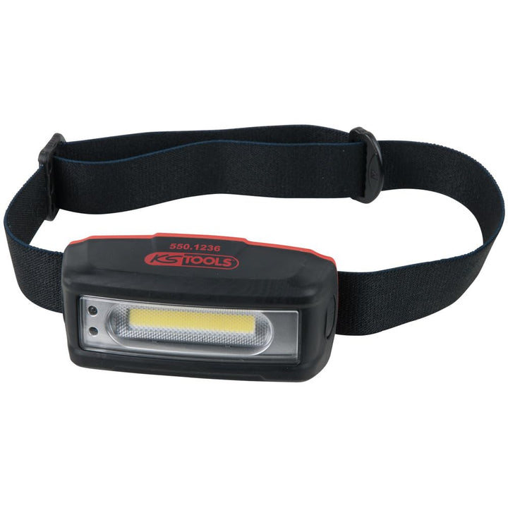 KS Tools 550.1236 STRIPE LED-Akku-Kopflampe mit Bewegungssensor, 220 Lumen