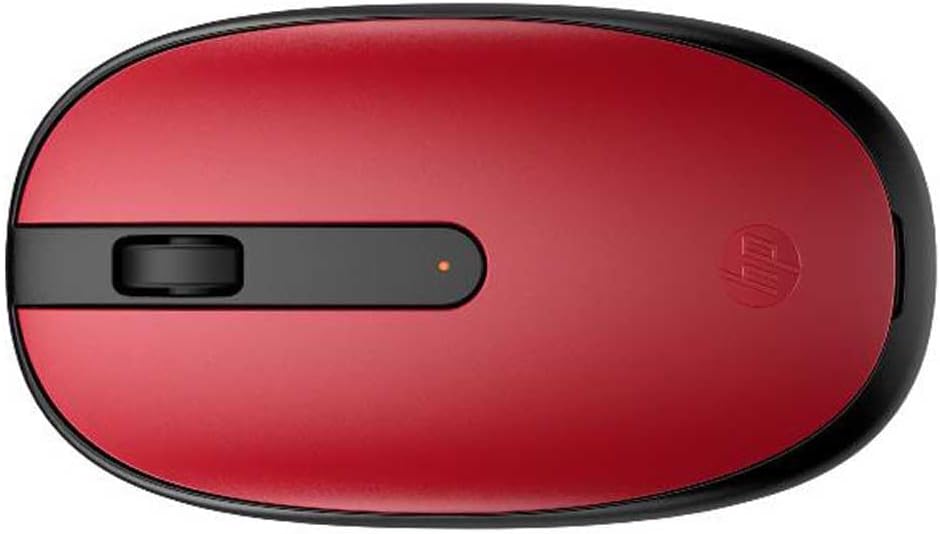 HP 240 (‎43N05AA) kabellose Maus (1.600 dpi, 3 Tasten, Scrollrad, USB dongle), rot, Rot