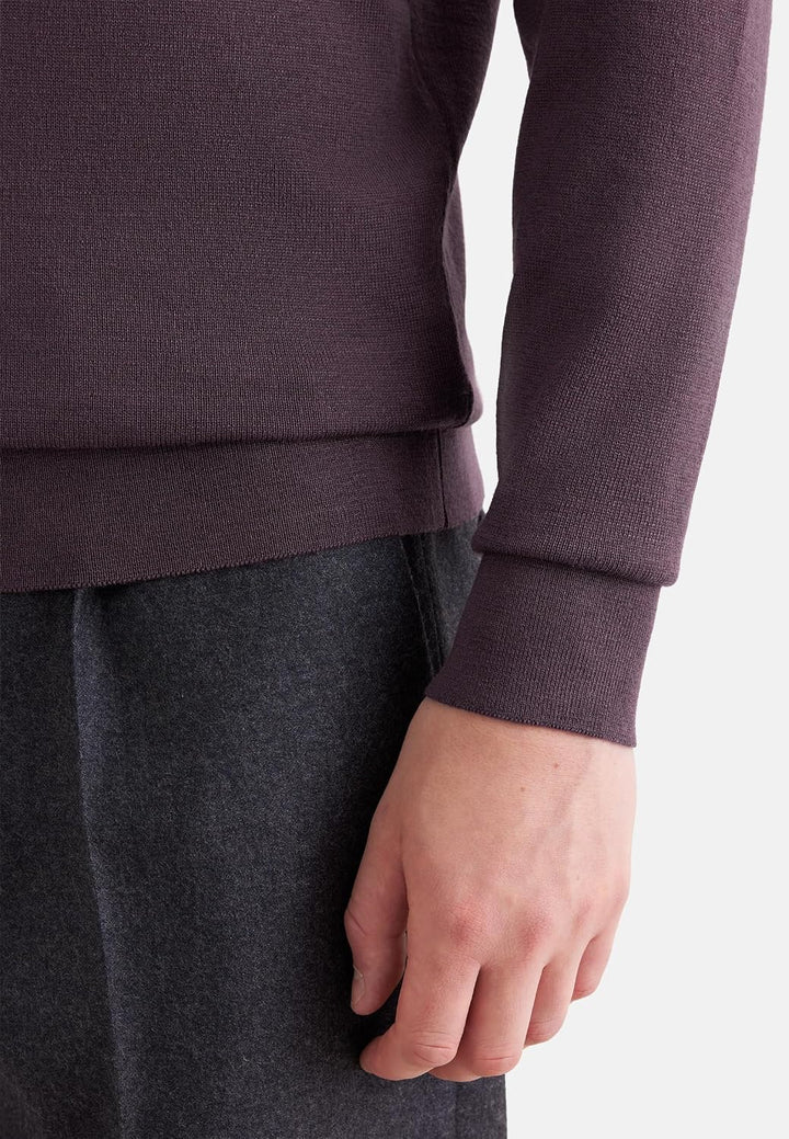 Seidensticker Herren Herren Pullover Strickpullover S Dark Coffee, S Dark Coffee