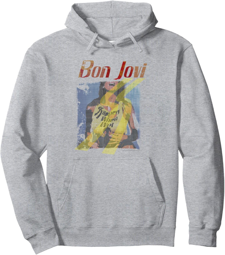 Bon Jovi Slippery When Wet Girl Pullover Hoodie