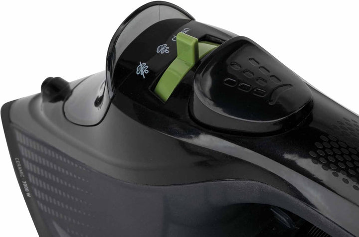 JATA JEPL2401 Bügeleisen, 3000 W, Keramiksohle, Dampfstoss, 220 g, vertikaler Dampf, Selbstreinigung