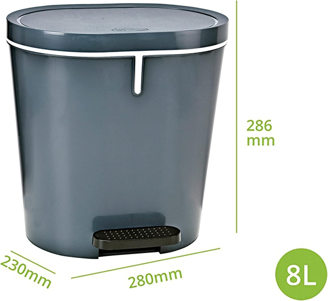 Denox 24190 Tret Oval, 8 l anthrazit, Anthrazit