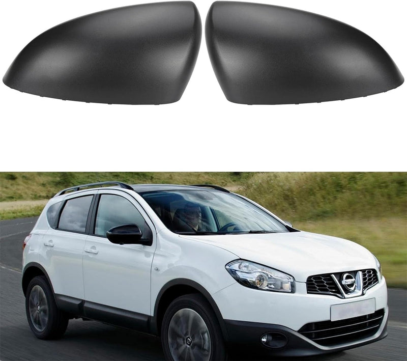 Paar Aussenspiegelabdeckungen Ersatz für Nissan Qashqai 2007-2014 linke und rechte Aussenspiegelgehä