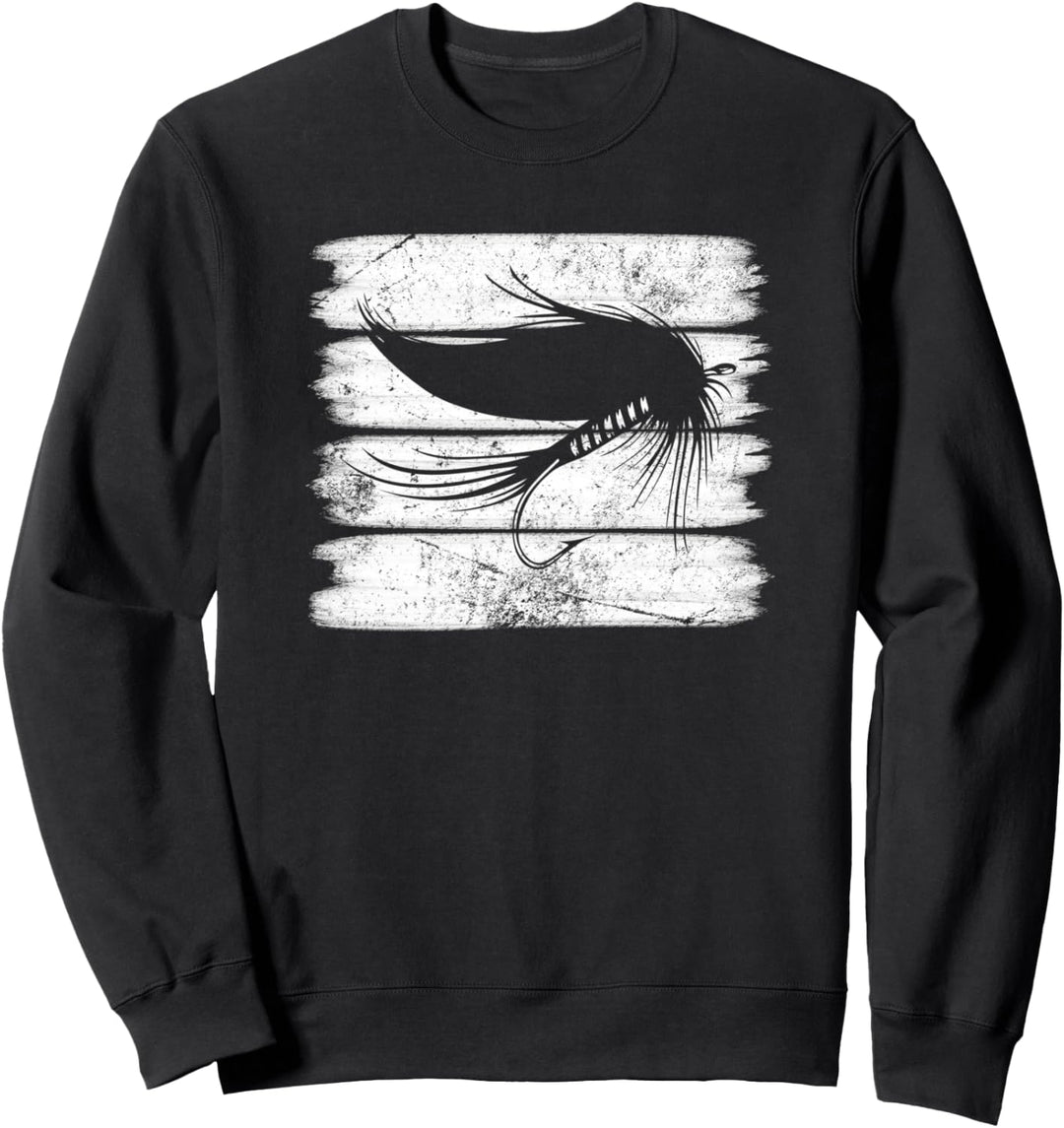 Streifen Stilentwurf Fliegenfischen Sweatshirt