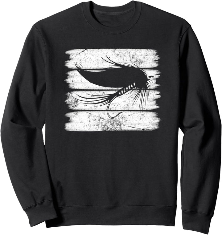 Streifen Stilentwurf Fliegenfischen Sweatshirt