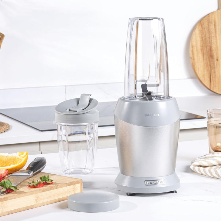 Salter EK2002V4MMSVDE Aspen NutriPro Standmixer – kompakter Standmixer, Mini-Smoothie-Maker, 1-l-Mix