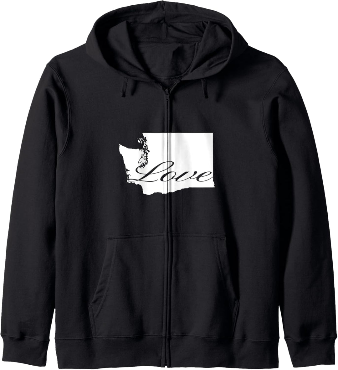 Washington Cursive Love State Kapuzenjacke