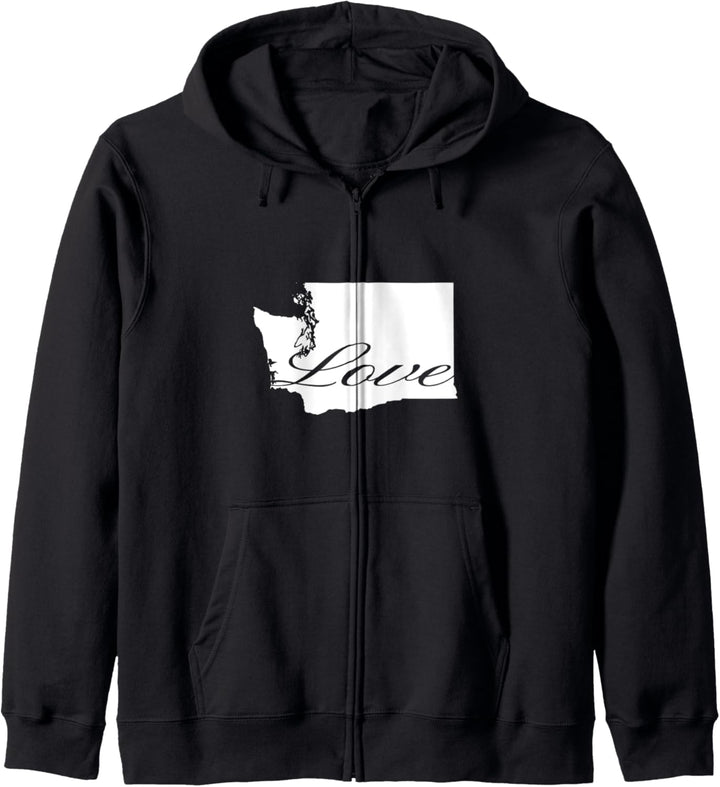 Washington Cursive Love State Kapuzenjacke