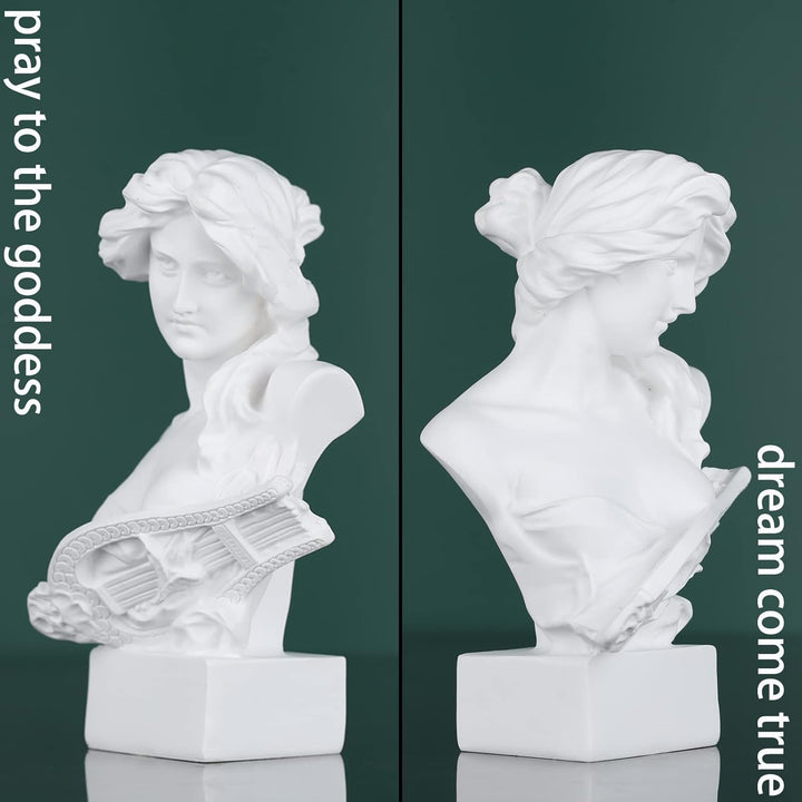 LCCCK 15.2 cm H Weiss Aphrodite Statue Skulptur, Harz Griechische Mythologie Büste Statue, für Koket